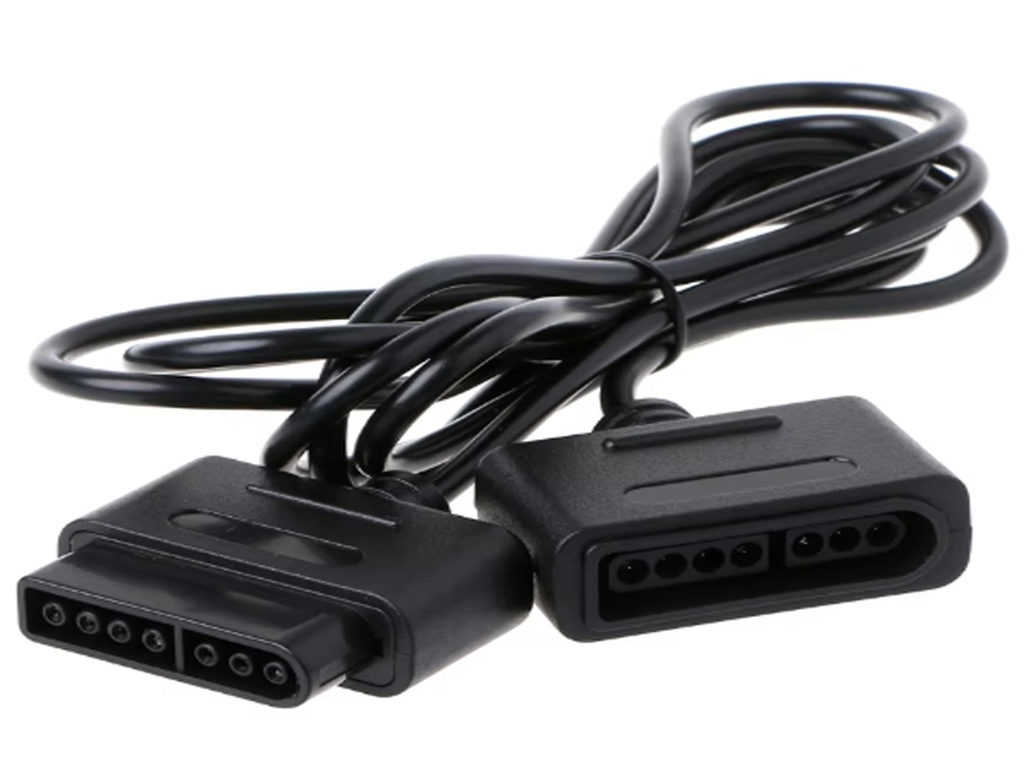 Black SNES controller extension cable | 9thbit-Retro Deluxe