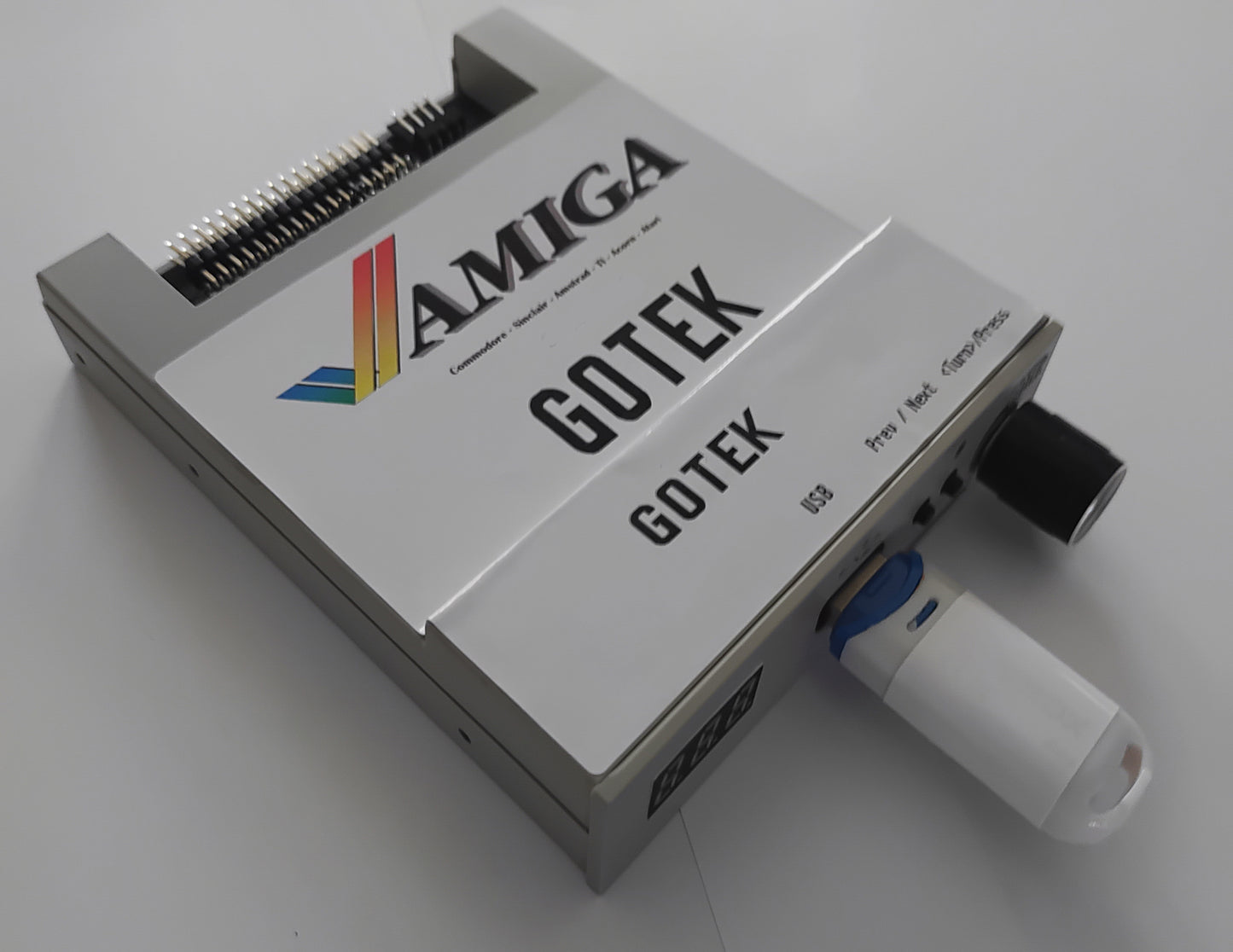 Amiga GOTek USB adapter on a white background | 9thbit-Retro Deluxe
