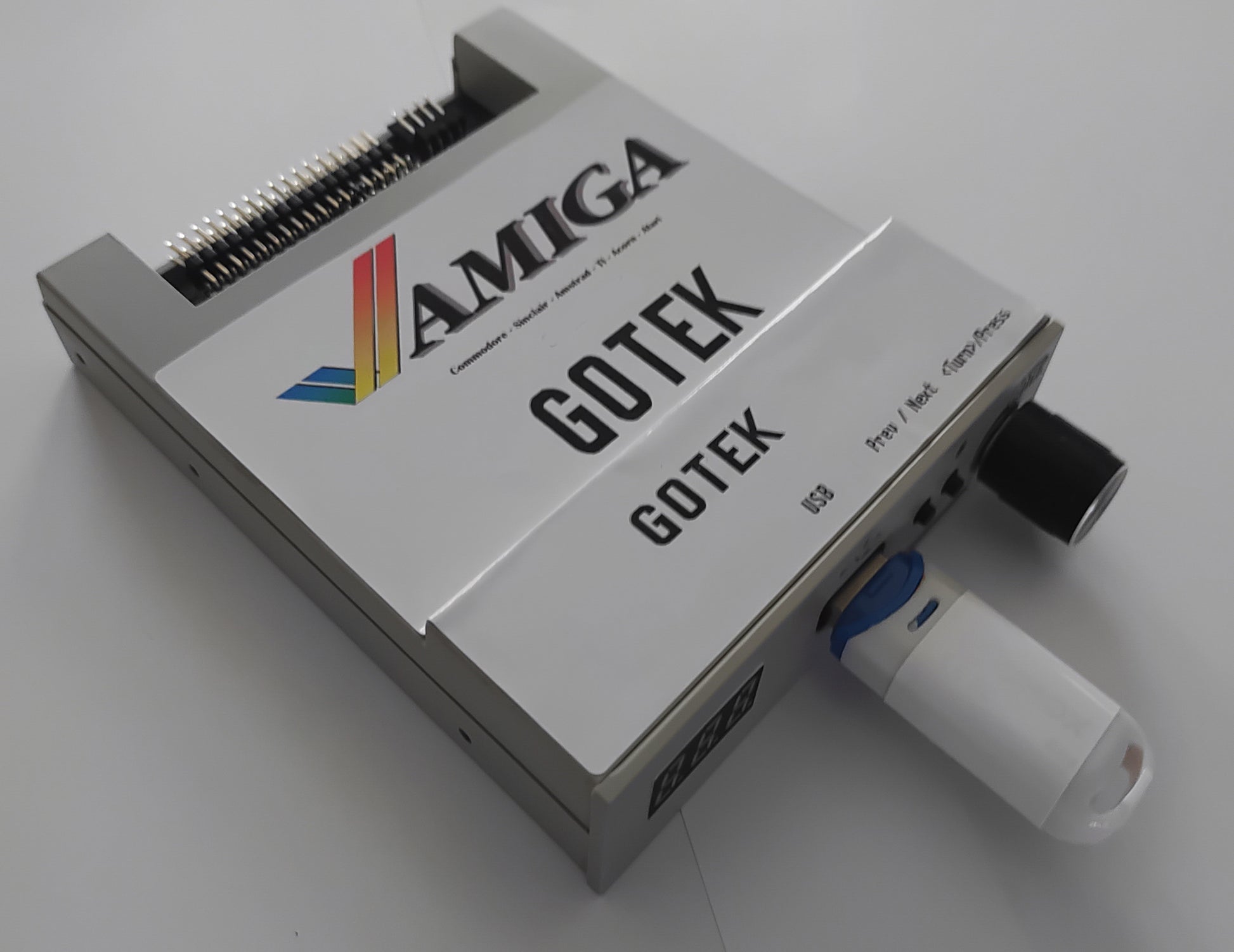 Amiga GOTek USB adapter on a white background | 9thbit-Retro Deluxe
