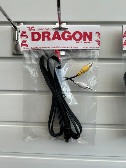 Dragon 32 / Dragon 64 High Quality Composite TV lead Video AV Cable Retail