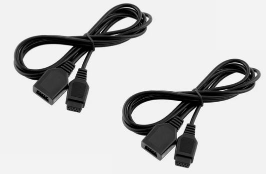 2x Commodore Amiga x2 Pack Extension Cable 1.8m