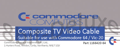 Commodore Composite TV Video Cable | 9thbit-Retro Delux