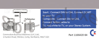 Commodore 64 video connection instructions.| 9thbit-Retro Delux