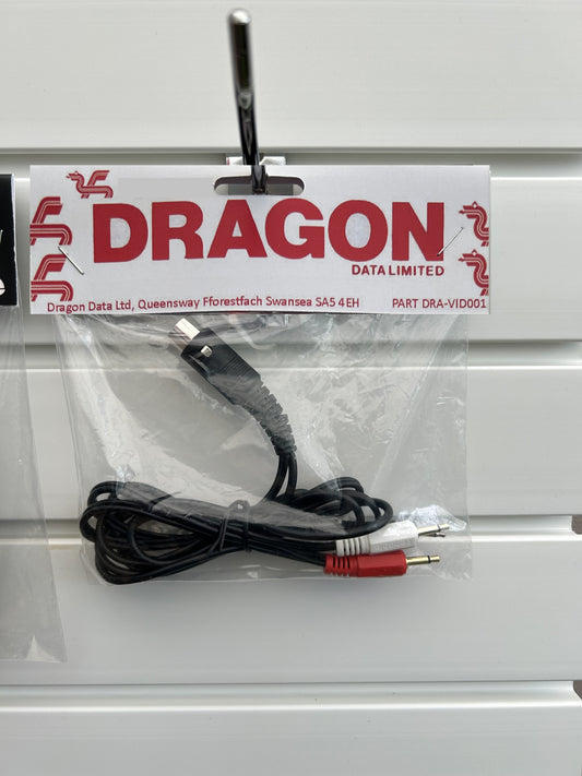 Dragon 32 Cassette Tape Recorder Interface Lead  Cables/Leads - 3.3ft/ 1m